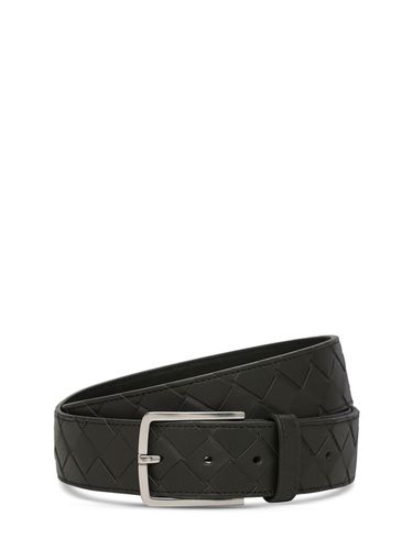 Cinturón De Piel Con Hebilla 3.5cm - BOTTEGA VENETA - Modalova