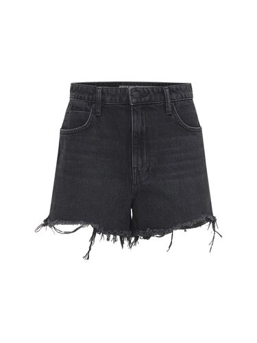 Shorts De Denim De Algodón Deshilachados - ALEXANDER WANG - Modalova