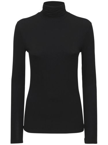 Camiseta Cuello Alto De Viscosa Stretch - MAX MARA - Modalova