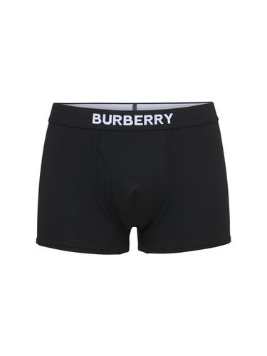 Calzoncillos Boxer De Algodón Jersey - BURBERRY - Modalova