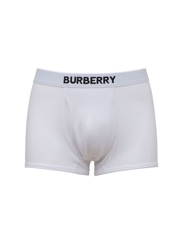 Calzoncillos Boxer De Algodón Jersey - BURBERRY - Modalova