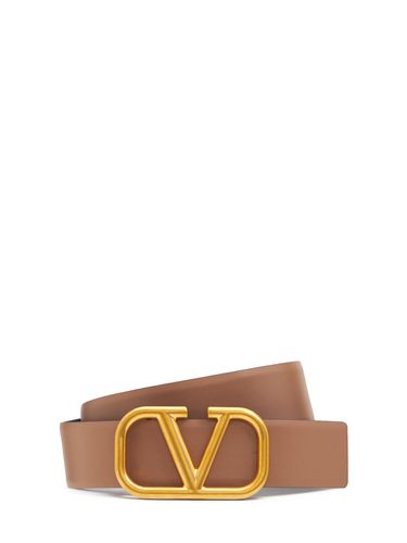 Cm Vlogo Reversible Leather Belt - VALENTINO GARAVANI - Modalova