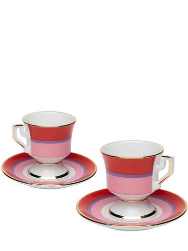 Set De 2 Tazas De Café Exprés Con Platito - LA DOUBLE J - Modalova