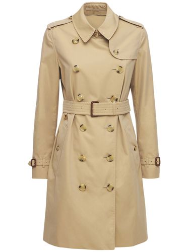 Mid-length Kensington Canvas Trench Coat - BURBERRY - Modalova