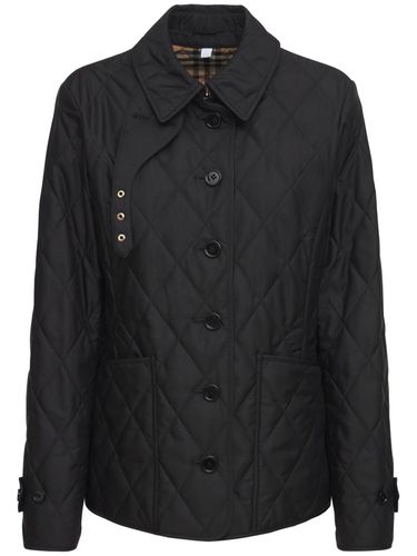 Chaqueta De Nylon Acolchado - BURBERRY - Modalova