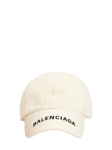 Cappello Baseball In Cotone Con Logo - BALENCIAGA - Modalova