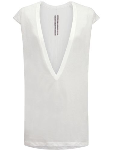 Camiseta Dylan De Jersey De Algodón Transparente - RICK OWENS - Modalova