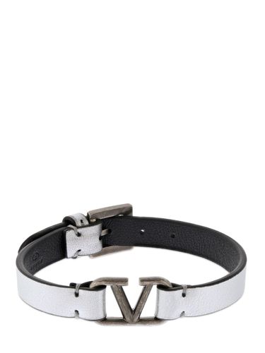 Brazalete Rockstud De Piel - VALENTINO GARAVANI - Modalova