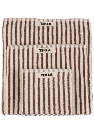 Set Of 3 Organic Cotton Towels - TEKLA - Modalova