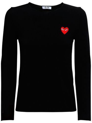 Maglia In Lana Con Logo - COMME DES GARÇONS PLAY - Modalova