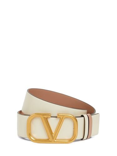 Cm Reversible V Logo Leather Belt - VALENTINO GARAVANI - Modalova