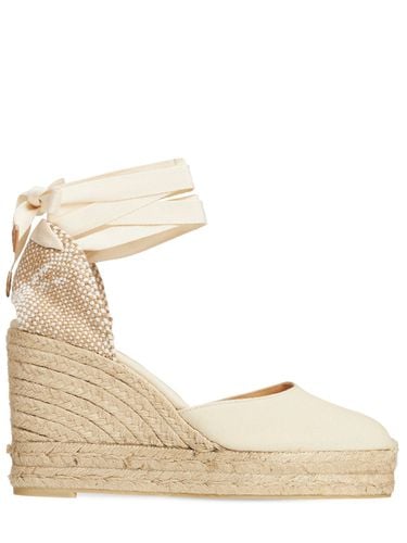 Espadrillas Carina De Algodón Con Cuña 110mm - CASTAÑER - Modalova