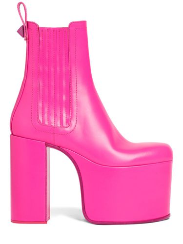 Mm Beatle Leather Platform Boots - VALENTINO GARAVANI - Modalova