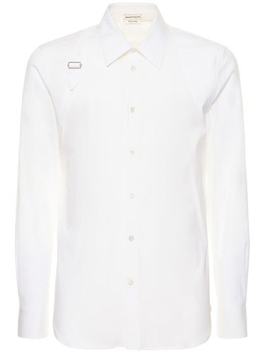 Camicia Harness In Popeline Di Cotone Stretch - ALEXANDER MCQUEEN - Modalova