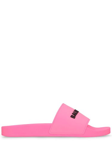 Mm Rubber Slide Sandals - BALENCIAGA - Modalova