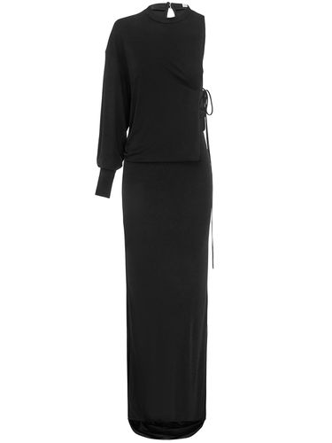 Viscose Jersey One Shoulder Long Dress - CHRISTOPHER ESBER - Modalova