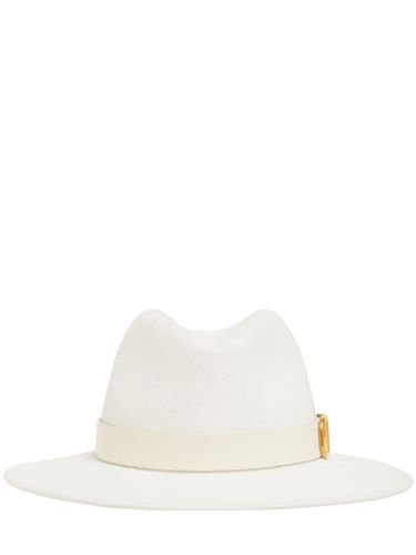 Sombrero Fedora Con Logo V - VALENTINO GARAVANI - Modalova