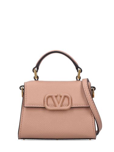 Bolso De Hombro Micro De Piel Martillada - VALENTINO GARAVANI - Modalova