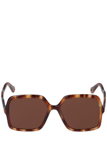 Gafas De Sol Cuadradas Zelie De Acetato - CHLOÉ - Modalova