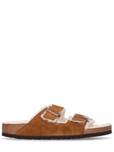 Sandalias Arizona De Ante Y Shearling - BIRKENSTOCK - Modalova