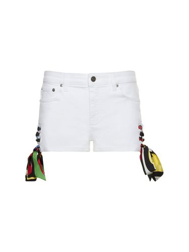 Shorts De Denim Con Cordones - PUCCI - Modalova