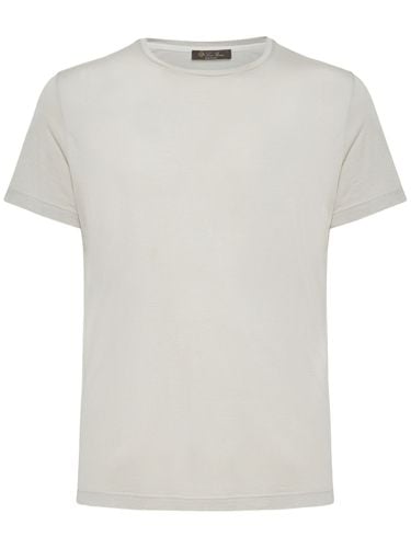 T-shirt Aus Seiden/baumwolljersey - LORO PIANA - Modalova