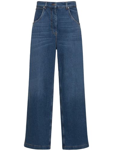 Jeans Larghi Vita Alta In Denim - ETRO - Modalova