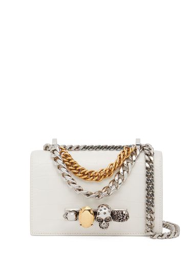 Bolso Mini Jewelled Satchel De Piel - ALEXANDER MCQUEEN - Modalova