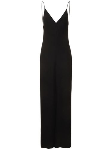 Jumpsuit De Seda Cady Con Espalda Abierta - VALENTINO - Modalova