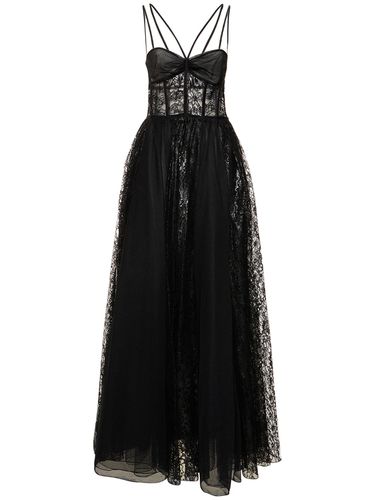 Coated Lace Corset Long Dress - ZUHAIR MURAD - Modalova