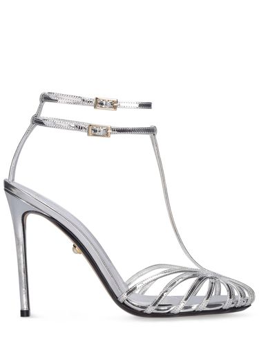 Mm Stella Shiny Leather Sandals - ALEVÌ - Modalova