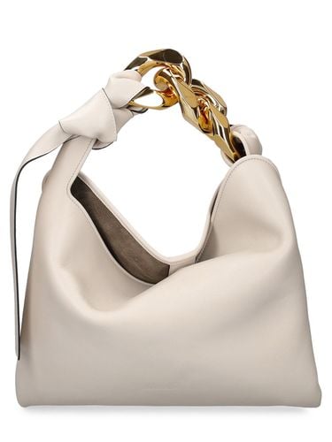 Small Chain Leather Hobo Bag - JW ANDERSON - Modalova