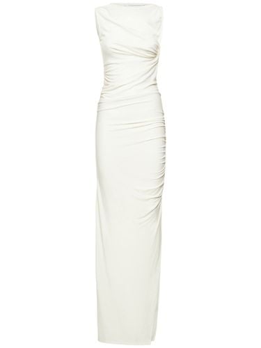 Twisted Jersey Sleeveless Long Dress - CHRISTOPHER ESBER - Modalova