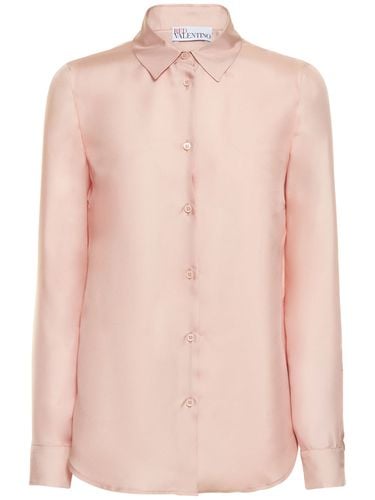 Camicia In Twill Di Seta - RED VALENTINO - Modalova