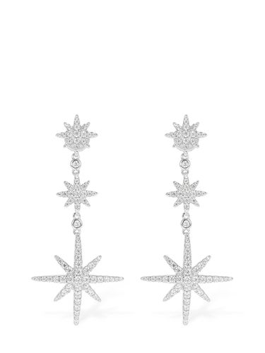 Triple Meteorites Crystal Drop Earrings - APM MONACO - Modalova