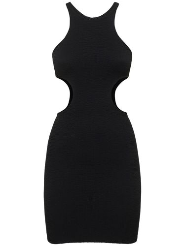 Ele Cut Out Crinkle Stretch Mini Dress - REINA OLGA - Modalova