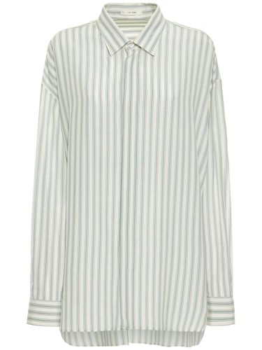 Sisca Striped Long Silk Shirt - THE ROW - Modalova