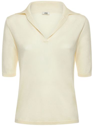 Nina Extra Fine Wool & Silk Polo - ANNAGRETA - Modalova