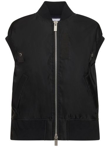 Giacca Senza Maniche In Nylon Con Zip - SACAI - Modalova