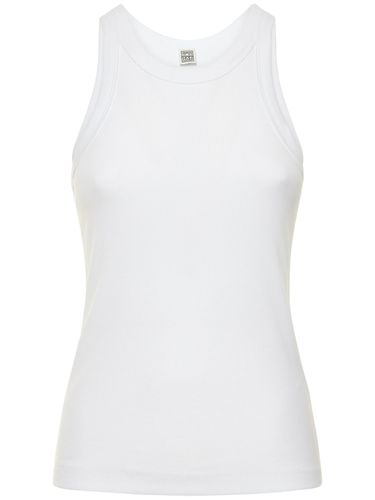 Fine Curved Organic Cotton Tank Top - TOTEME - Modalova