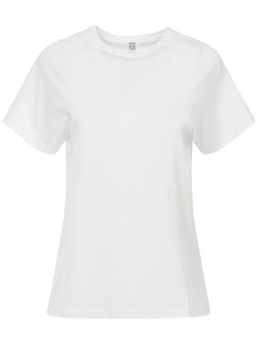 T-shirt In Cotone Con Cuciture A Vista - TOTEME - Modalova