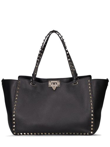 Bolso Rockstud De Piel - VALENTINO GARAVANI - Modalova