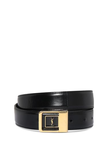 Cinturón De Piel 30mm - SAINT LAURENT - Modalova