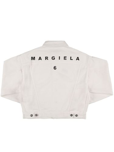 Chaqueta De Denim De Algodón - MM6 MAISON MARGIELA - Modalova