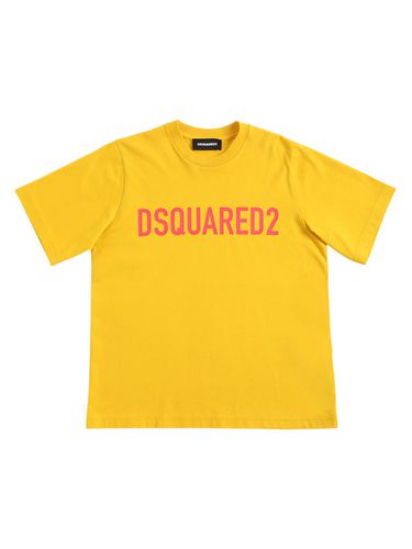 T-shirt Aus Baumwolljersey Mit Logo - DSQUARED2 - Modalova