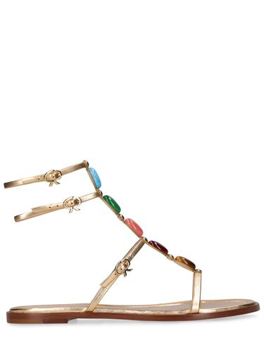 Mm Shanti Leather Flat Sandals - GIANVITO ROSSI - Modalova