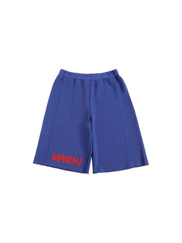 Shorts De Algodón Estampado - MARNI JUNIOR - Modalova