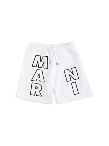 Shorts De Algodón Estampado - MARNI JUNIOR - Modalova