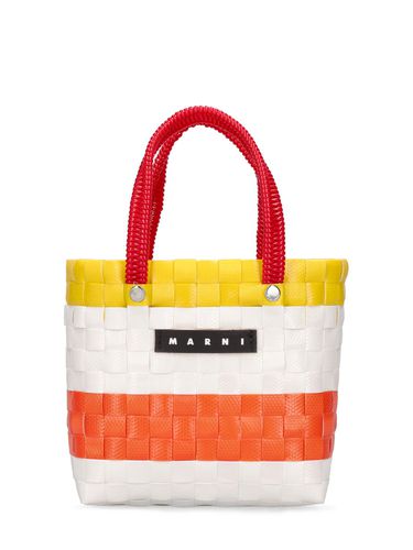 Bolso Tote Tejido Color Block Con Logo - MARNI JUNIOR - Modalova