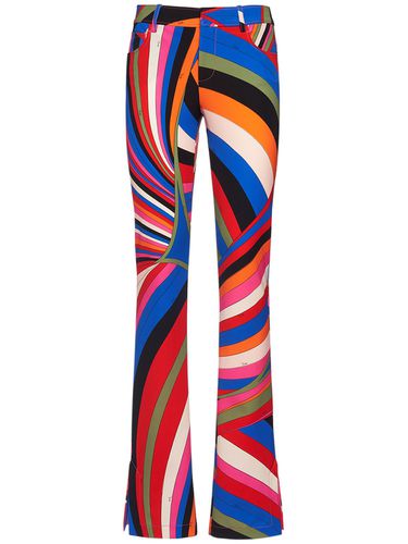 Stretch Scuba Split Hem Straight Pants - PUCCI - Modalova